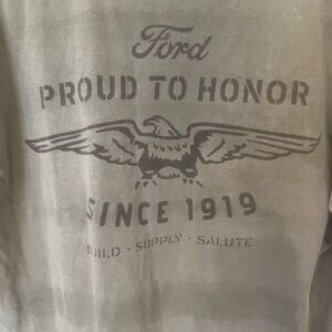 Ford Proud to Honor Graphic pocket Tee size large